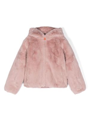 Save The Duck Kids Chloe padded reversible jacket - Pink