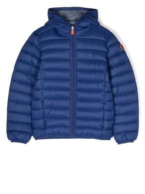 Save The Duck Kids Dony padded hooded jacket - Blue