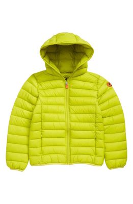 Save The Duck Kids' Dony Puffer Coat in Citronella