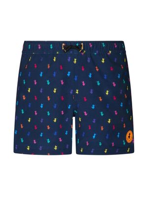 Save The Duck Kids Getu logo-print swim shorts - Blue