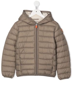 SAVE THE DUCK KIDS Giga hooded puffer jacket - Grey