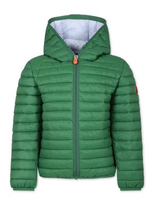 Save The Duck Kids GIGA padded hooded jacket - Green