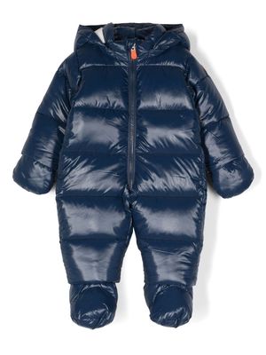 Save The Duck Kids hooded padded snowsuit set - Blue