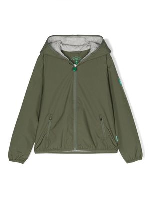 Save The Duck Kids Jules zipped hooded jacket - Green