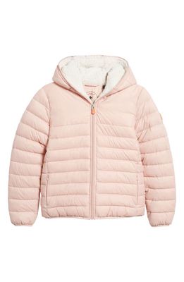 Save The Duck Kids' Leci Puffer Jacket in Blush Pink
