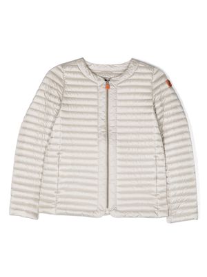 Save The Duck Kids long-sleeve padded jacket - Neutrals