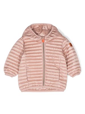 Save The Duck Kids Lucy hooded quilted jacket - Pink