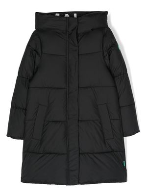 Save The Duck Kids quilted hooded padded jacket - Black