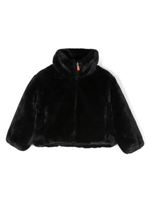 Save The Duck Kids reversible funnel-neck jacket - Black