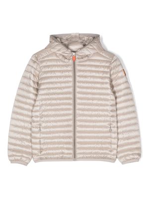 Save The Duck Kids Rosy hooded padded jacket - Neutrals