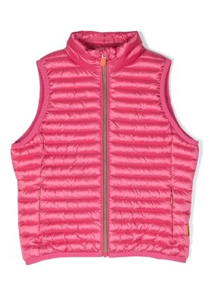 Save The Duck Kids sleeveless padded gilet - Pink