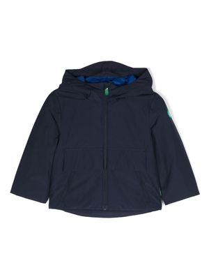 Save The Duck Kids water-repellent hooded jacket - Blue