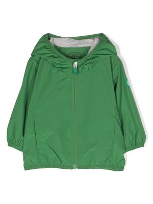 Save The Duck Kids zip-up hooded jacket - Green