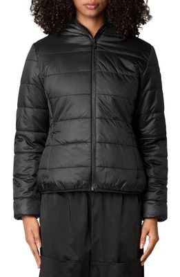 Save The Duck Laila Faux Fur Lined Reversible Recycled Polyester Puffer Jacket in Black