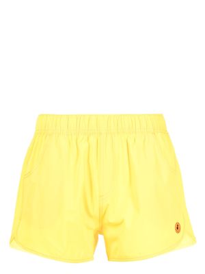 Save The Duck logo-print surf shorts - Yellow