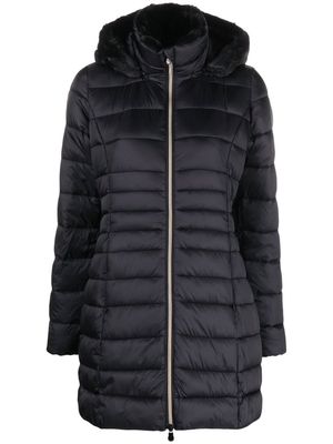 Save The Duck Maylin faux-fur lined puffer coat - Black