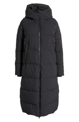Save The Duck Missy Water Repellent Hooded Coat in Black