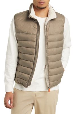 Save The Duck Nolan Quilted Vest in Elephant Grey