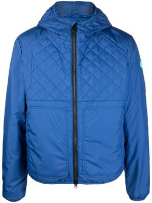 Save The Duck quilted hooded coat - Blue