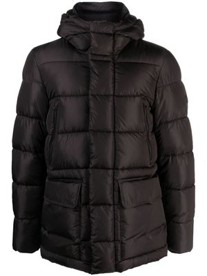 Save The Duck quilted hooded padded jacket - Brown