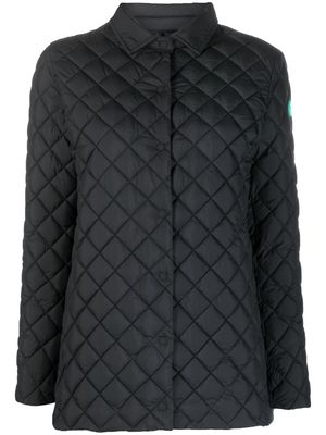 Save The Duck quilted padded shirt jacket - Black