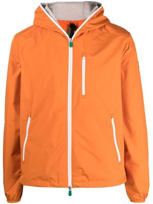 Save The Duck zip-up hooded jacket - Orange