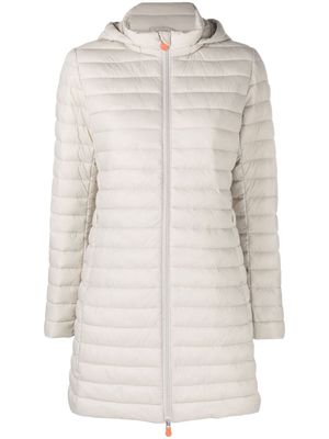 Save The Duck zip-up padded coat - Neutrals
