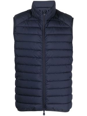 Save The Duck zip-up padded gilet - Blue