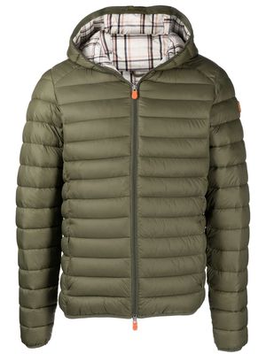 Save The Duck zip-up padded jacket - Green