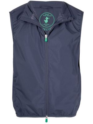 Save The Duck zip-up recycled gilet - Blue