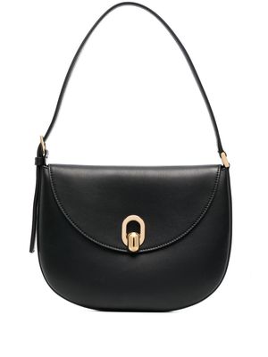 Savette small Tondo leather shoulder bag - Black
