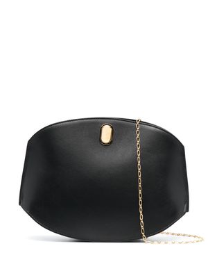 Savette Tondo Chain leather crossbody bag - Black