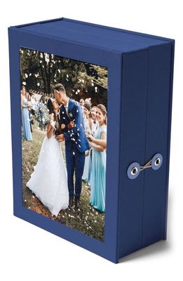 Savor Story Vault Keepsake Box in Blue, Neutral 