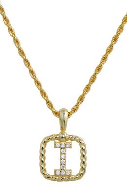 SAVVY CIE JEWELS Initial Pendant Necklace in Yellow-I