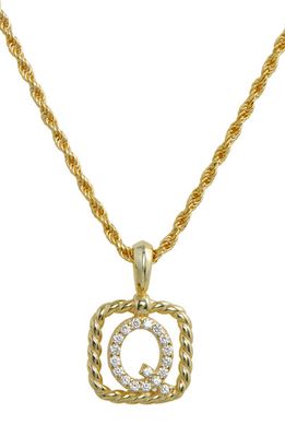 SAVVY CIE JEWELS Initial Pendant Necklace in Yellow-Q