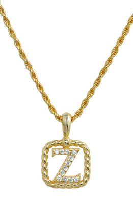 SAVVY CIE JEWELS Initial Pendant Necklace in Yellow-Z
