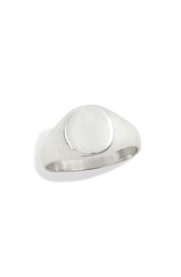 SAVVY CIE JEWELS Signet Ring in White