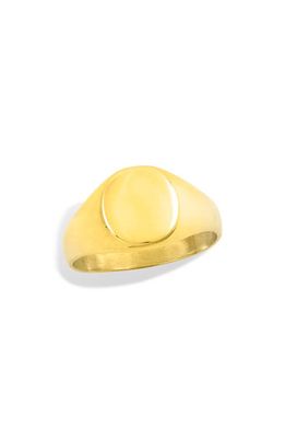 SAVVY CIE JEWELS Signet Ring in Yellow