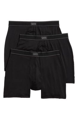 SAXX 3-Pack Relaxed Fit Boxer Briefs in Black