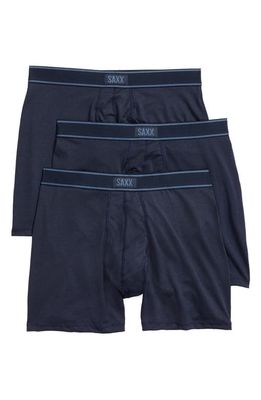 SAXX 3-Pack Relaxed Fit Boxer Briefs in Navy 