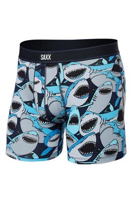 SAXX Daytripper Slim Fit Boxer Briefs in Shark Tank Camo- Navy