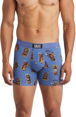 SAXX Vibe Boxer Briefs in Stumpy- Blue