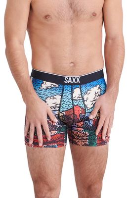 SAXX Volt Breathable Mesh Slim Fit Boxer Briefs in Encanto Mesa- Multi