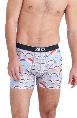 SAXX Volt Breathable Mesh Slim Fit Boxer Briefs in Get Hammered- Multi