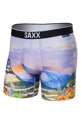 SAXX Volt Breathable Mesh Slim Fit Boxer Briefs in Npf Glacier
