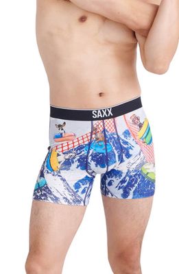 SAXX Volt Breathable Mesh Slim Fit Boxer Briefs in Sled Dogz- Multi
