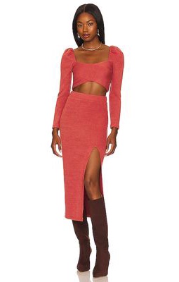 SAYLOR Ananda Top and Skirt Set in Rose