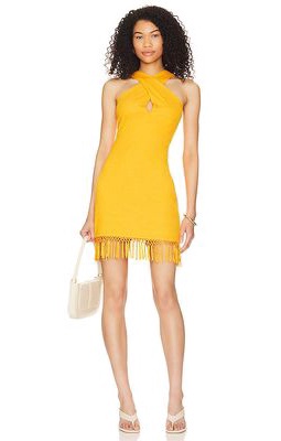 SAYLOR Leyna Dress in Orange