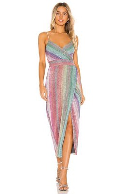 SAYLOR Meghan Dress in Pink,Green