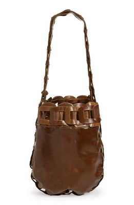 SC103 Links Leather Tote in Mahogany